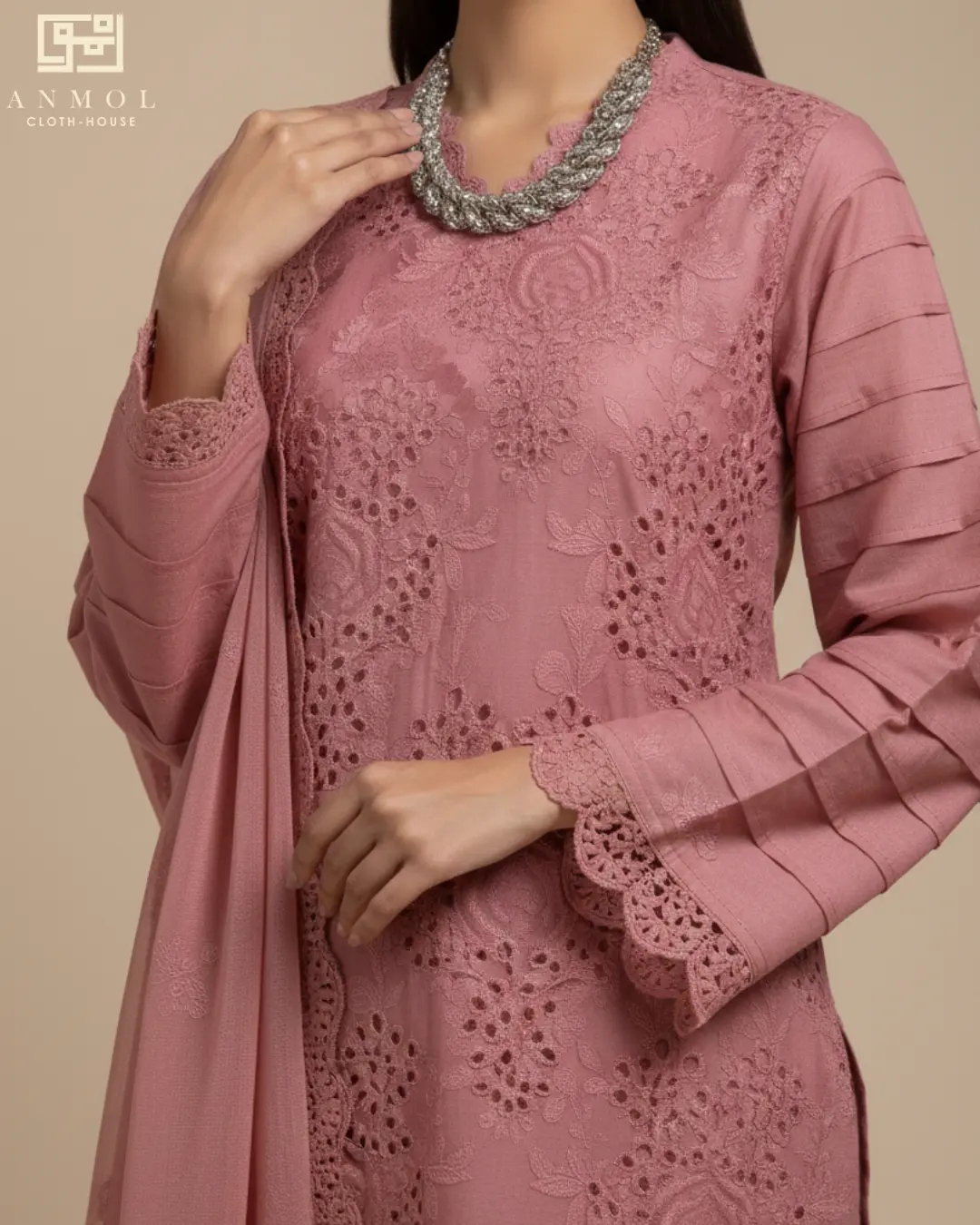 Aura By AALAYA - Women's Embroidered Lawn - Image 3