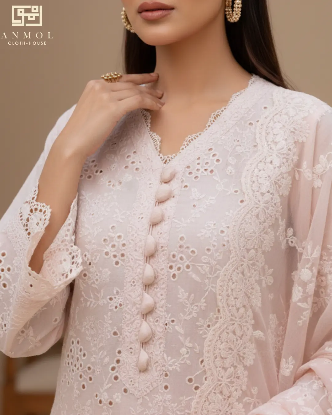 AALAYA Women's Embroidered Lawn - 3 Piece - Image 2