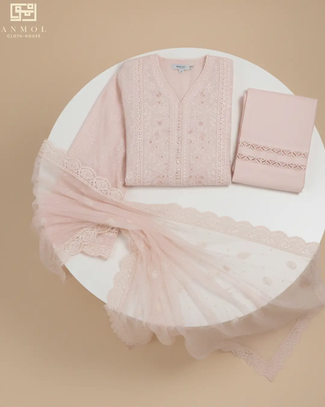 AALAYA Women's Embroidered Lawn - 3 Piece - Image 3