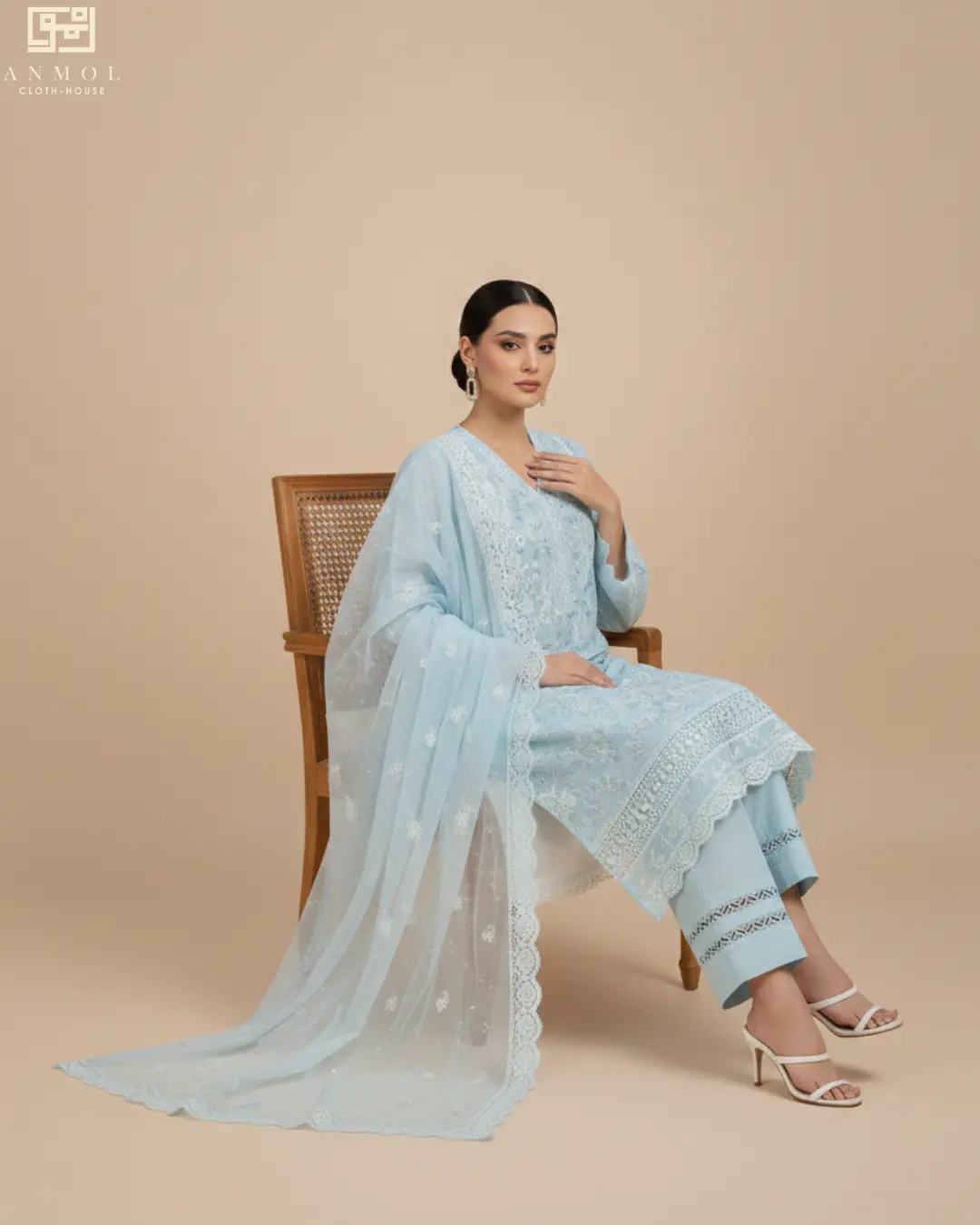 Women's Embroidered Lawn By AALAYA - 3 Piece