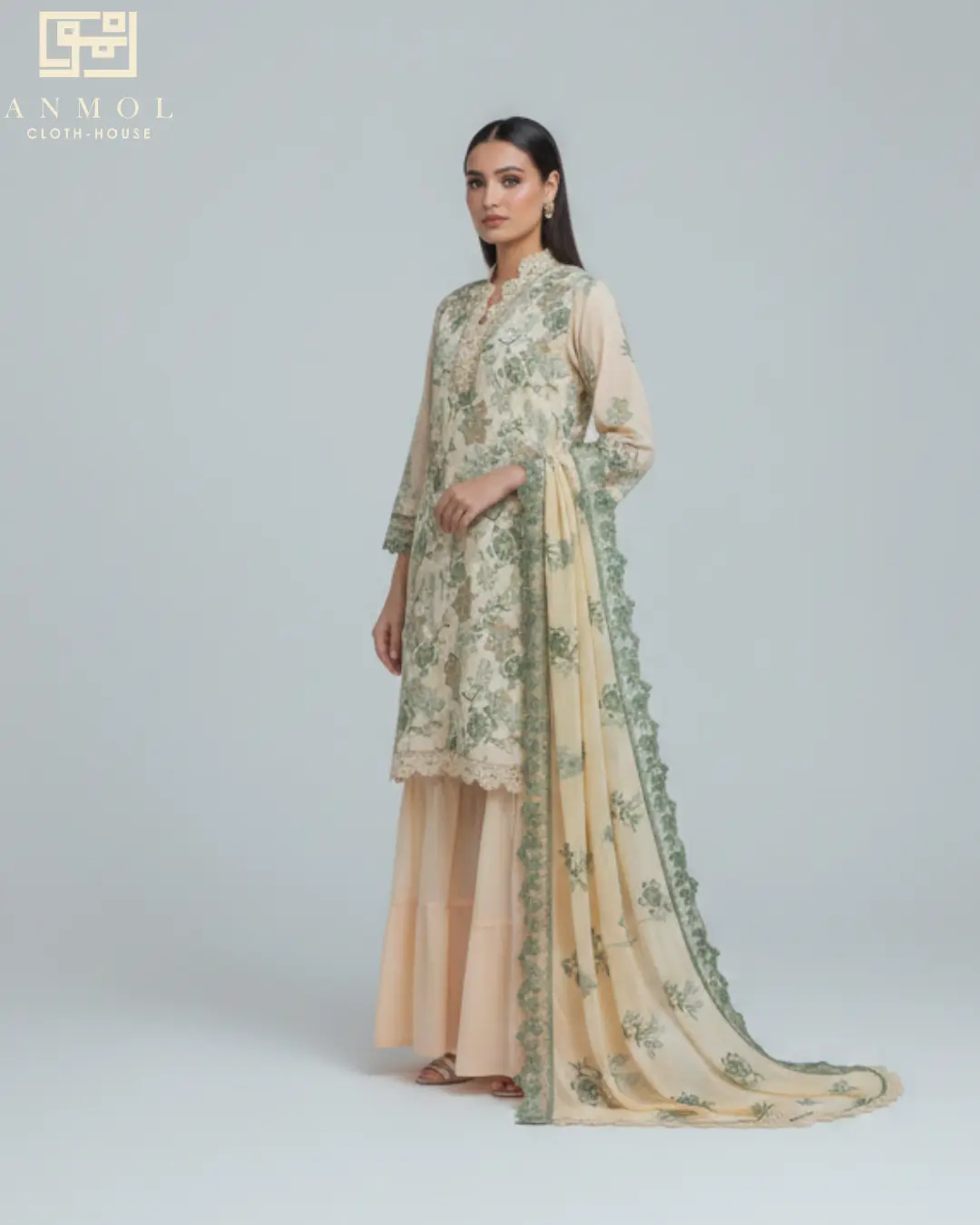Aura By AALAYA - Embroidered 3 Piece Lawn
