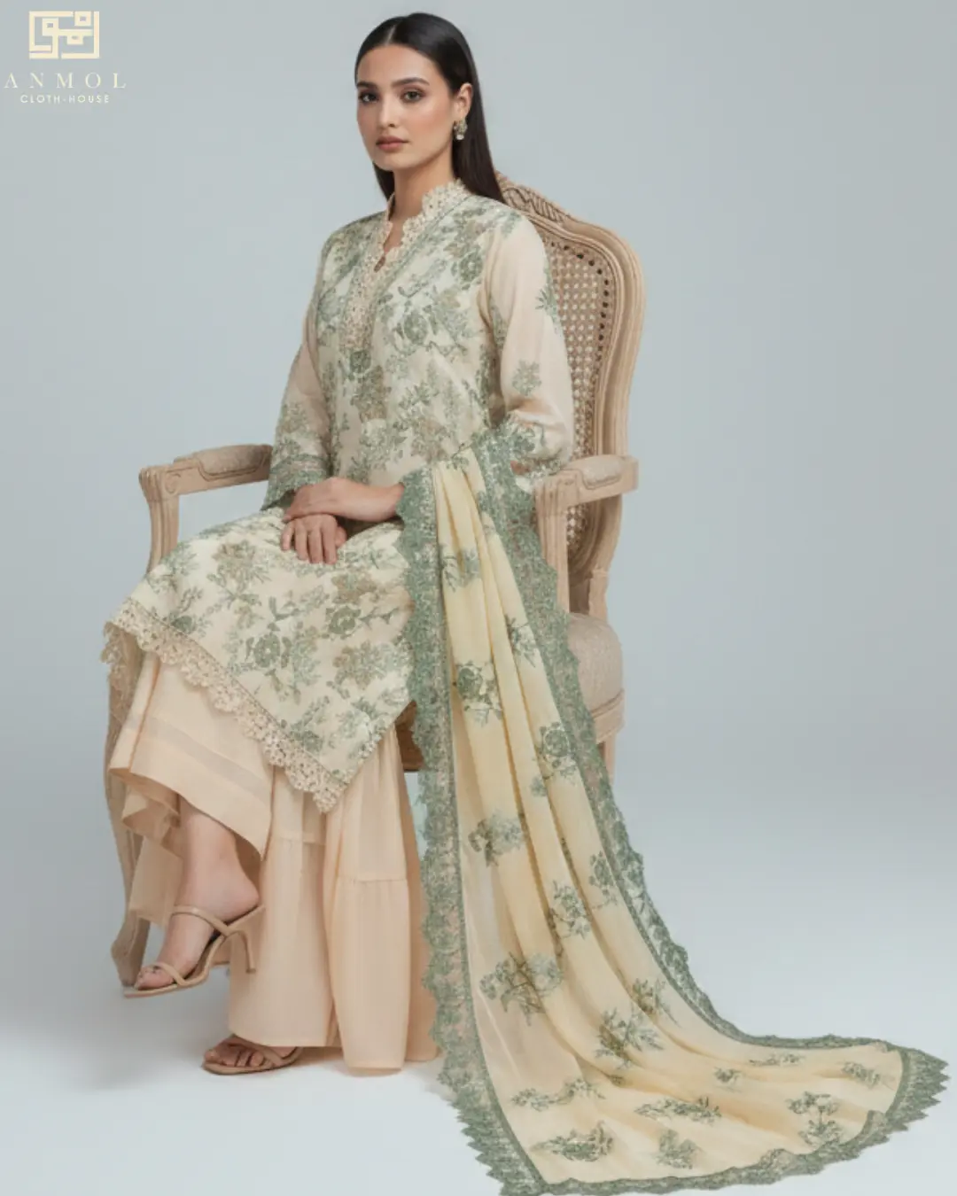 Aura By AALAYA - Embroidered 3 Piece Lawn - Image 2