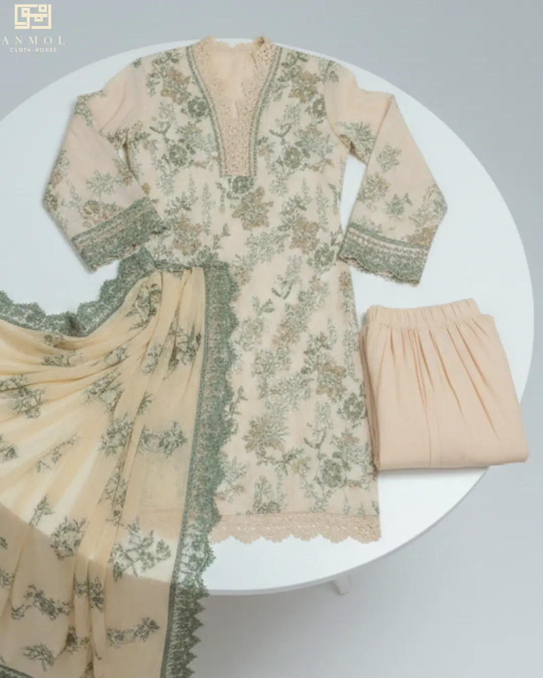 Aura By AALAYA - Embroidered 3 Piece Lawn - Image 3