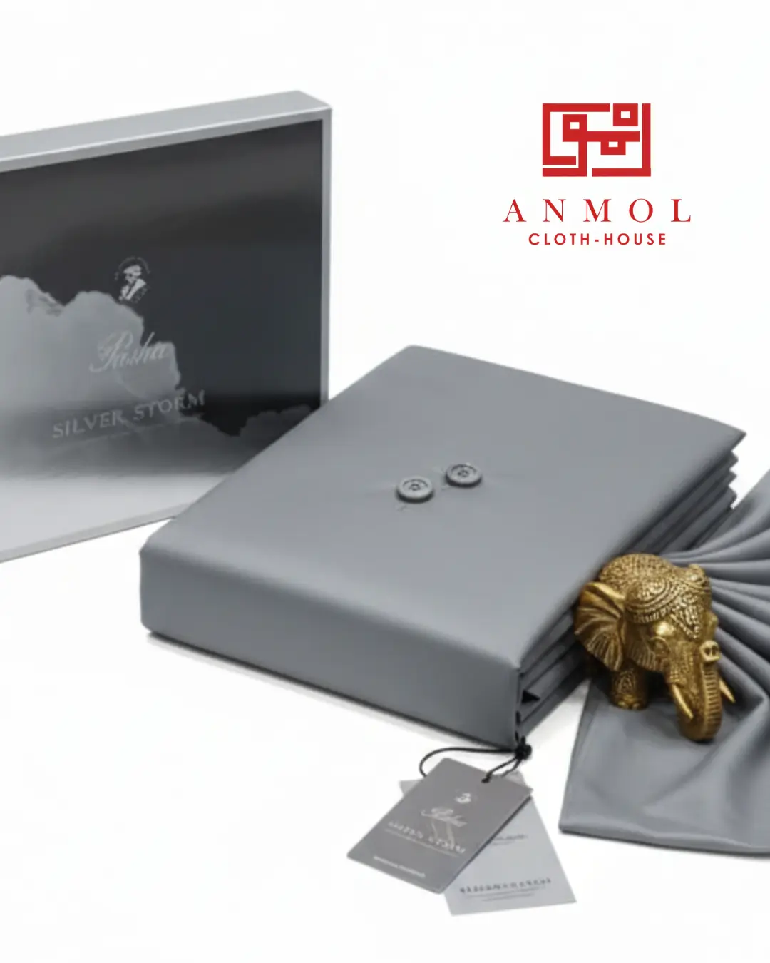 Pasha Silver Storm Latha – Premium Gray Wear