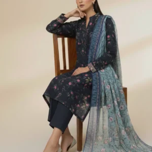 SAPPHIRE Graceful Printed Lawn - 3 Piece
