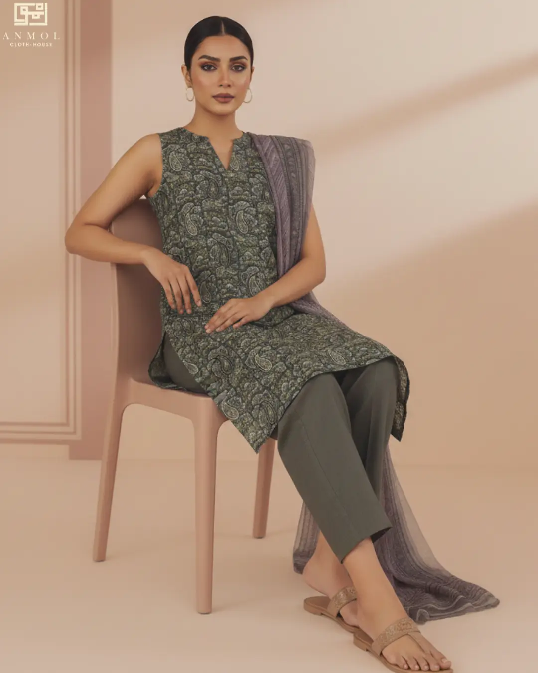 SAPPHIRE Elegant Printed Lawn - 3 Piece - Image 2