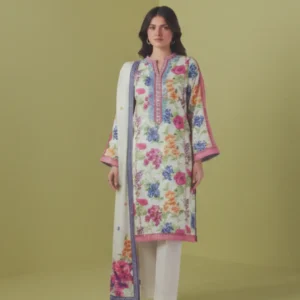 ZELLBURY Top-Notch Digital Printed 3 Piece Lawn