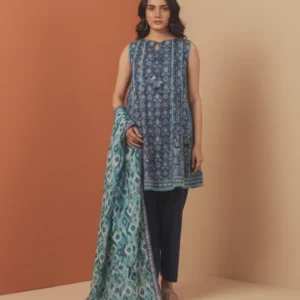 ZELLBURY Premium Digital Printed Lawn - 3 Piece