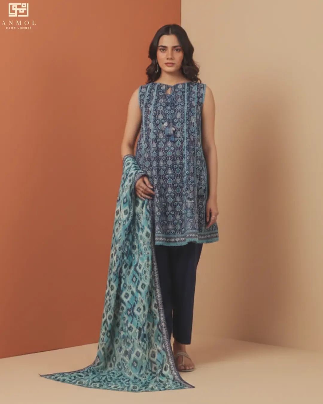 ZELLBURY Premium Digital Printed Lawn - 3 Piece