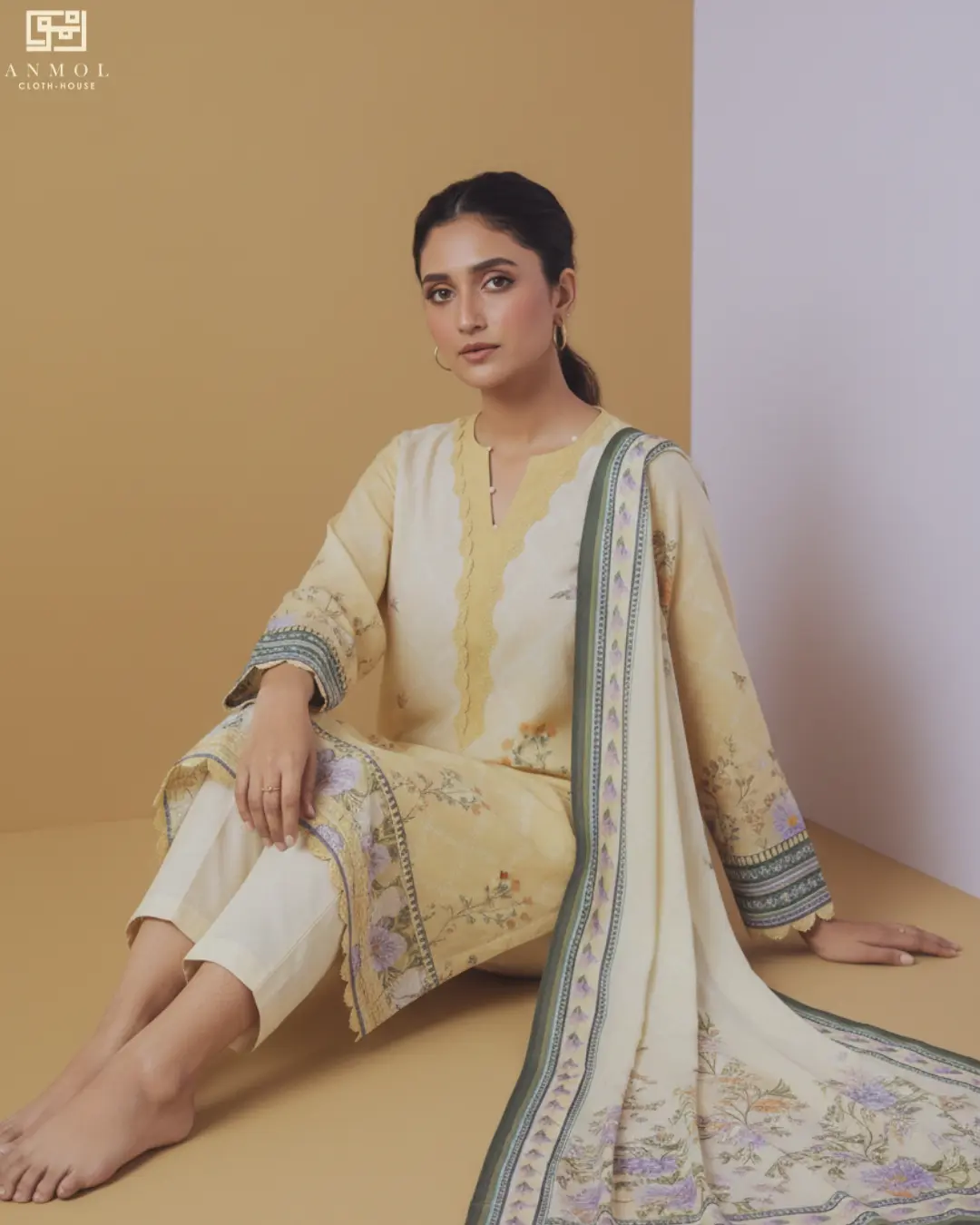 ZELLBURY Signature Floral Printed Lawn - 3 Piece - Image 2