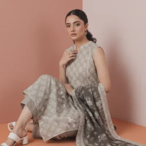 ZELLBURY Premium Floral Printed Lawn - 3 Piece