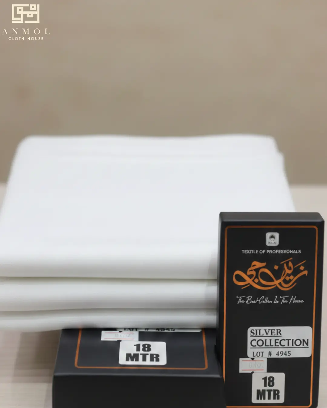 Zain Jee Men's Pure White Cotton - Silver Collection