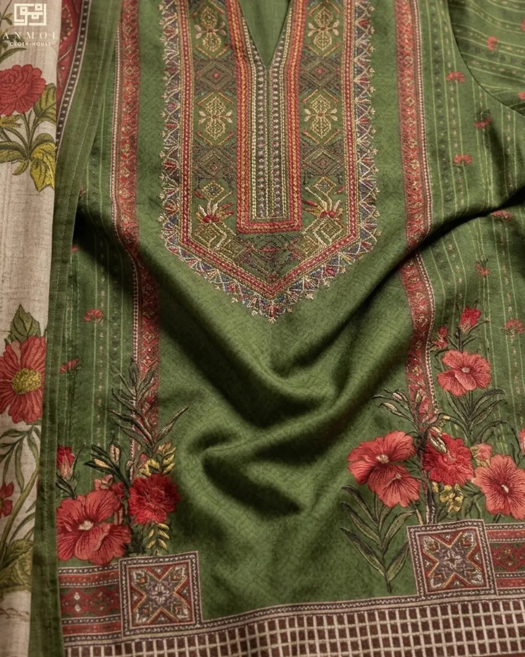 3 Piece Premium Digital Printed Lawn Suit By Khaadi - Image 2