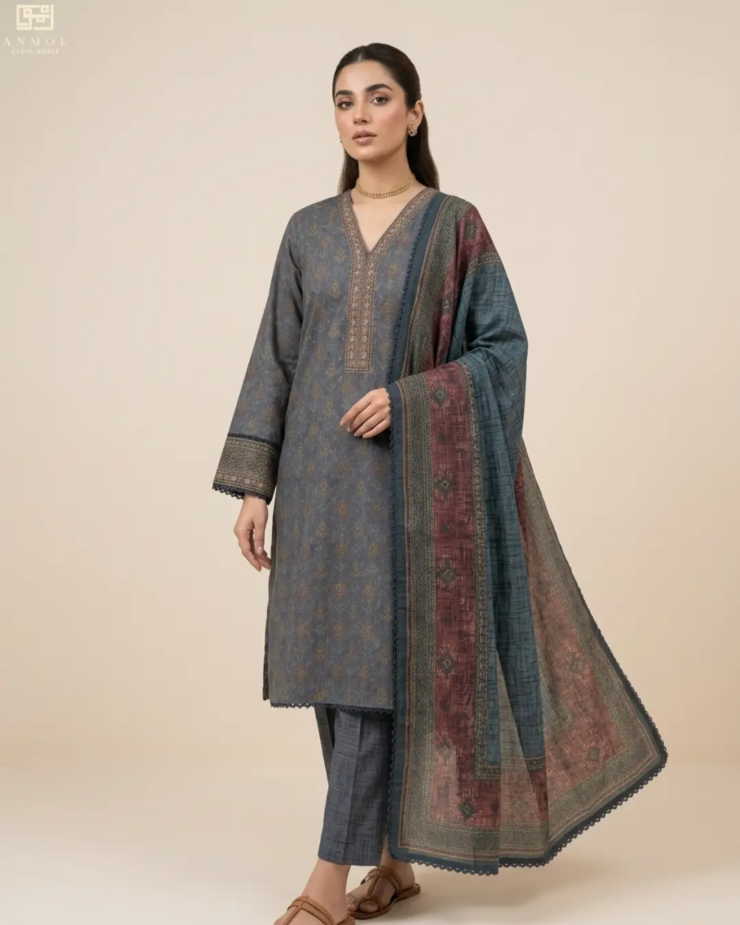 Top Trending Digital Printed Lawn Suit By Khaadi