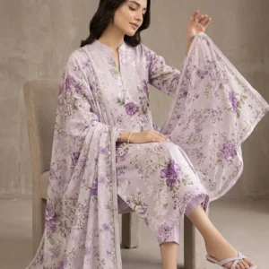 Motifz Classic Digital Printed Lawn Suit – 3 Piece