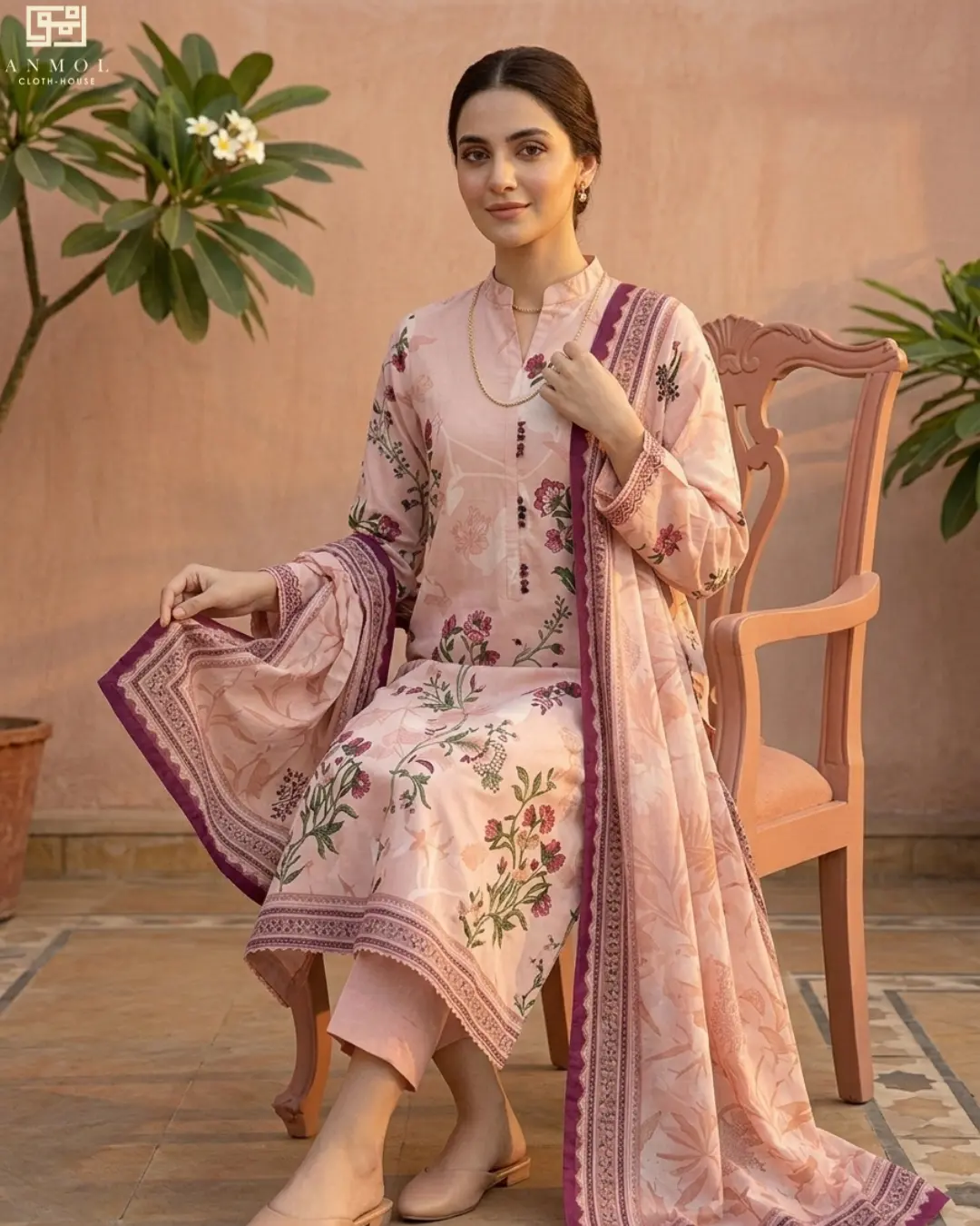 Classic Digital Printed Lawn By MOTIFZ - 3 Pc - Image 2