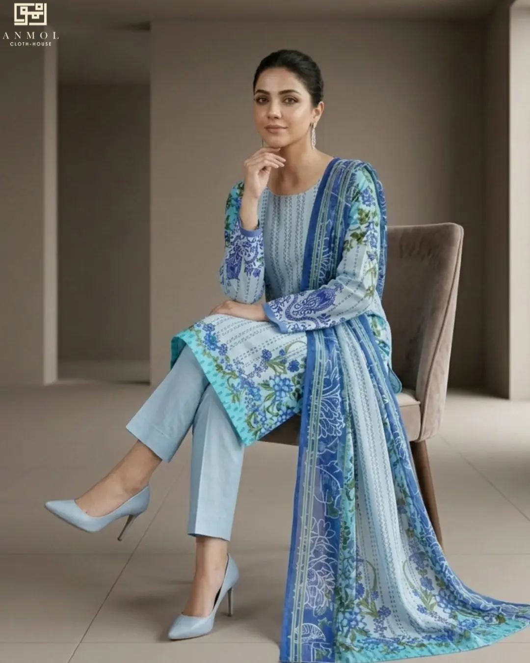 Elegant Digital Printed Lawn By MOTIFZ - 3 Piece