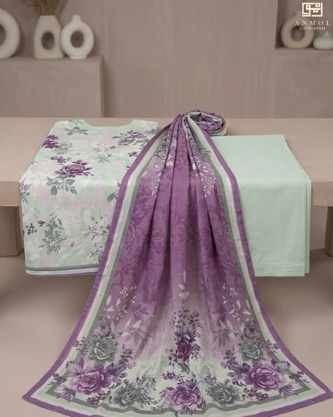 MOTIFZ Stylish Digital Printed Lawn Suit - 3 Piece - Image 3