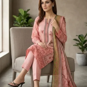 MOTIFZ Elegant Digital Printed Lawn Suit - 3 Piece