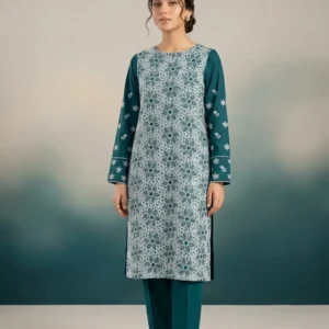 Top Trending Front Chickenkari Design - 2 Piece Elegant Lawn
