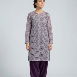 Latest Front Chicken Kari Design - 2 Piece Elegant Lawn