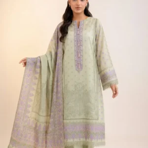 ZELLBURY Unstitched Premium Digital Printed 3 Pc Lawn Suit