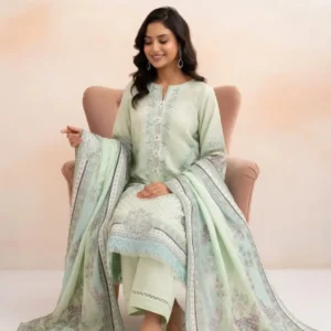 ZELLBURY Unstitched Elegant Digital Printed 3 Pc Lawn Suit