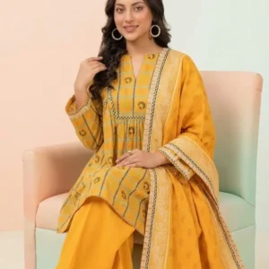 Premium Digital Printed 3 Piece Lawn Suit By ZELLBURY