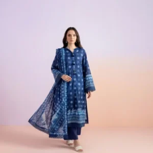 Elegant Designed Digital Printed 3 Piece Lawn Suit By ZELLBURY