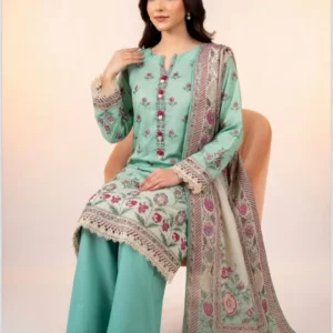 ZELLBURY Elegant Floral Digital Printed Lawn - 3 Piece Suit