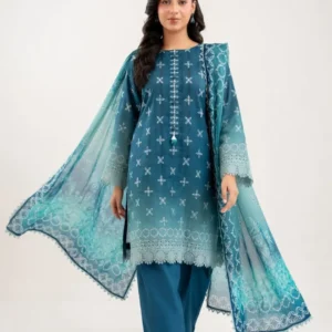 ZELLBURY Unstitched Premium 3 Piece Digital Printed Lawn Suit