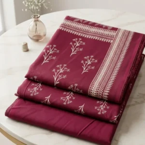 Bin Saeed Lawn - Digital Floral Printed 3 Piece Unstitched Suit