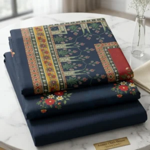 Bin Saeed - Elegant Floral Unstitched 3 Piece Printed Lawn Suit