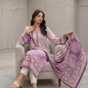 Top-Notch Digital Printed Unstitched Lawn Suit By Zellbury - 3 Pc