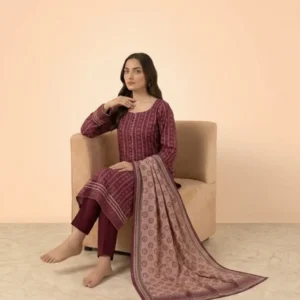 Zellbury Premium Digital Printed Unstitched Lawn - 3 Piece Suit