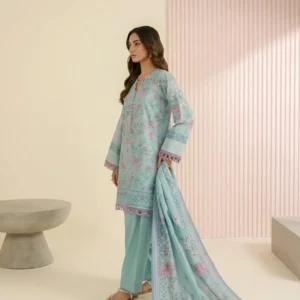 Zellbury Top-Trending Digital Unstitched Lawn - 3 Piece Suit