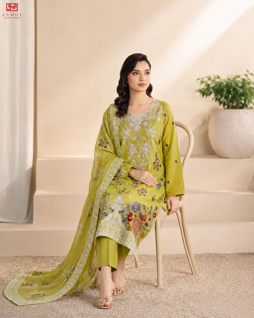 MAHAY Amaya Vol-02 – Premium Embroidered Lawn 3 Piece Suit