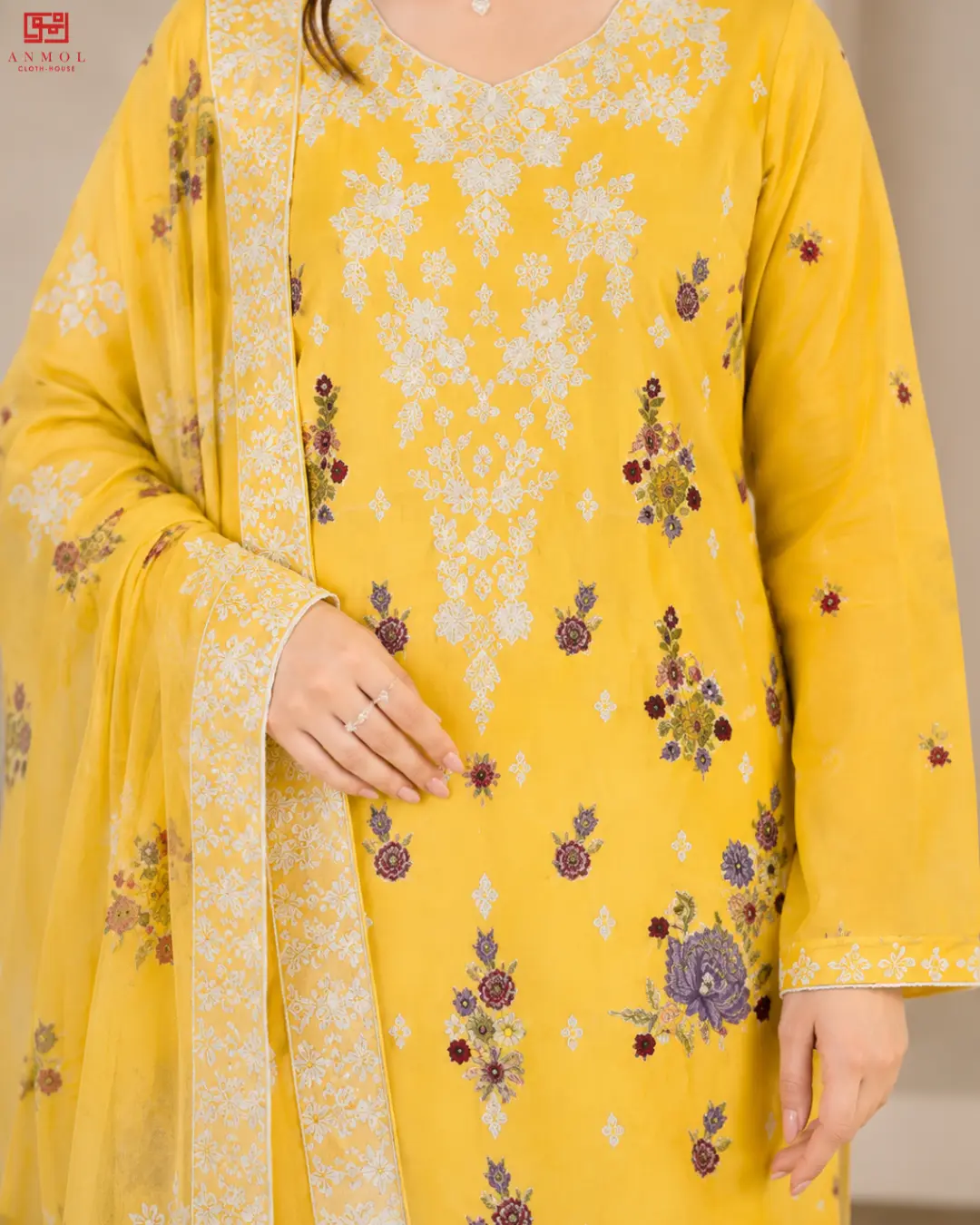 MAHAY Amaya Vol-02 – Top Trending Embroidered Lawn 3 Pc Suit - Image 2