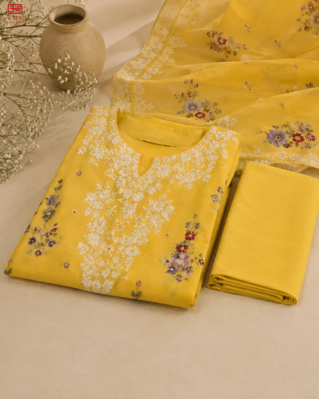 MAHAY Amaya Vol-02 – Top Trending Embroidered Lawn 3 Pc Suit - Image 3