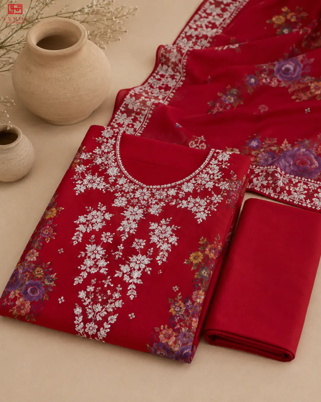 MAHAY Amaya Vol-02 – Top-Notch Embroidered Lawn 3 Piece Suit - Image 3
