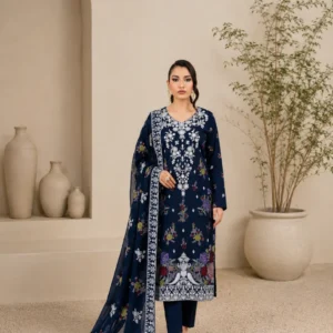 Premium Embroidered Lawn 3 Pc Suit By MAHAY - Amaya Vol-02