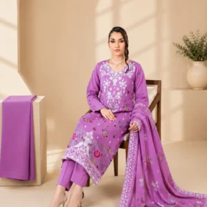 Most Viral Embroidered Lawn 3 Pc Suit By MAHAY - Amaya Vol-02