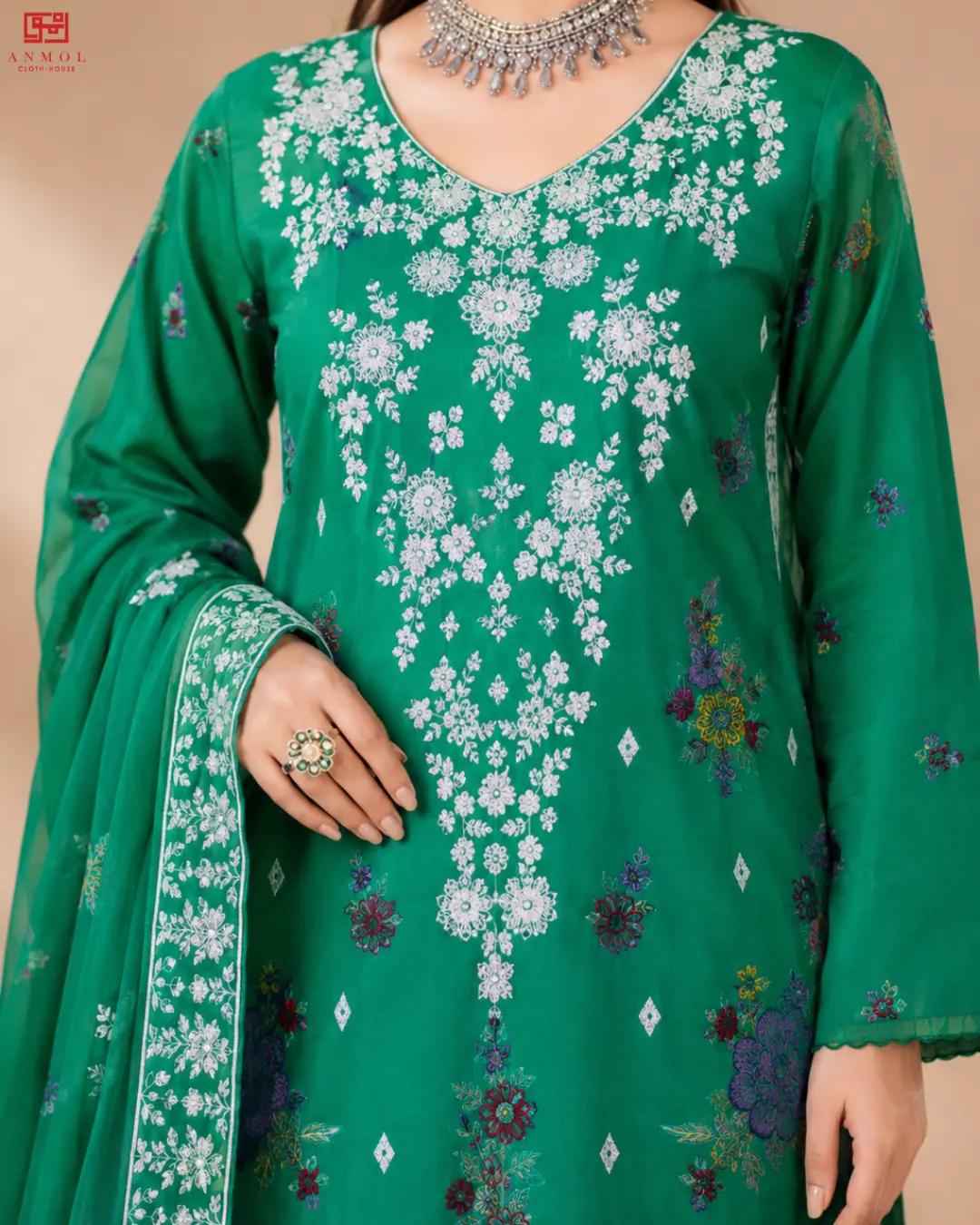 Top-Notch Embroidered Lawn 3 Pc Suit By MAHAY - Amaya Vol-02 - Image 2
