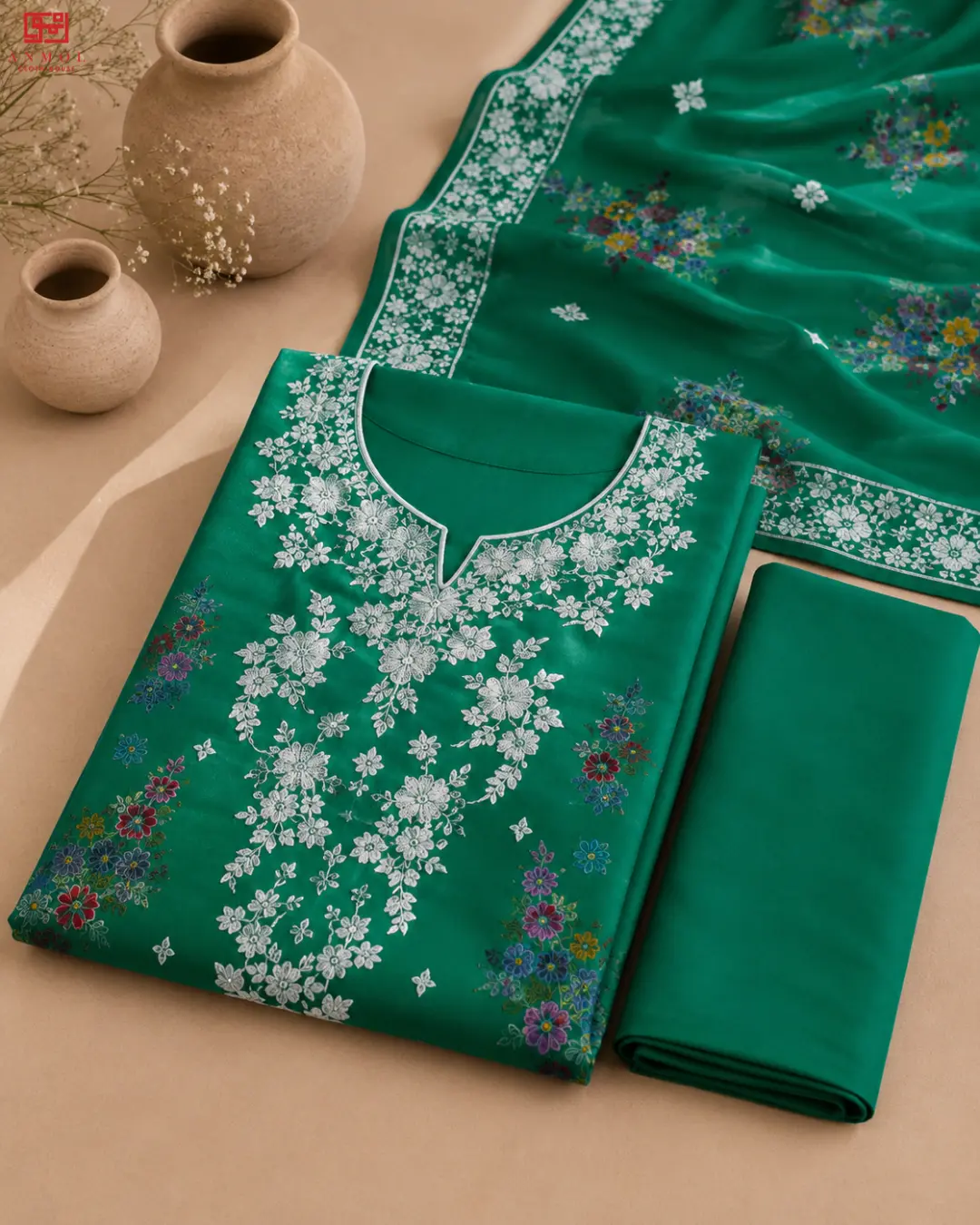Top-Notch Embroidered Lawn 3 Pc Suit By MAHAY - Amaya Vol-02 - Image 3
