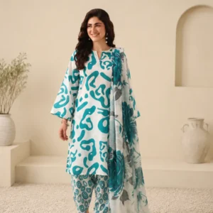 MAHAY Digital Printed Airjet Lawn 3 Piece Suit – New Collection