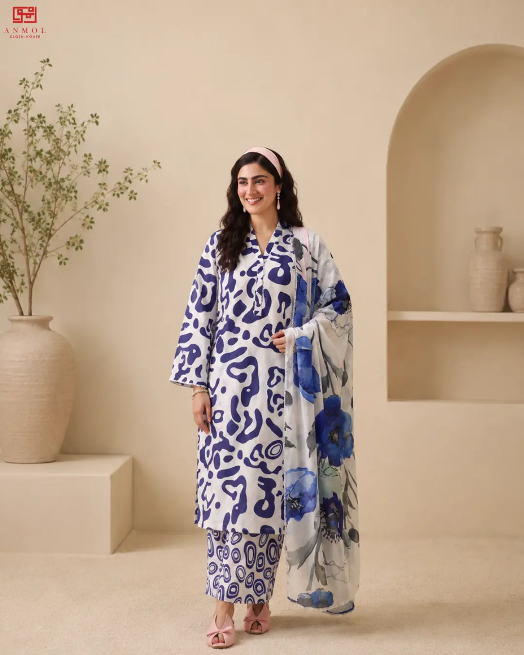MAHAY Digital Printed Airjet Lawn 3 Piece Suit – Fresh Collection