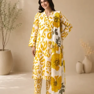 Top-Notch Digital Printed Airjet Lawn 3 Piece Suit By Mahay