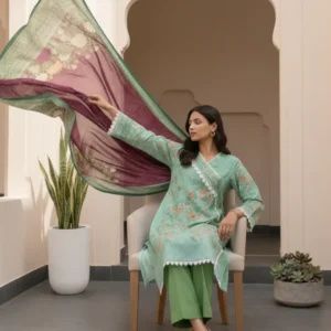 ZELLBURY – Top-Notch Design 100% Pure Lawn 3 Piece Suit