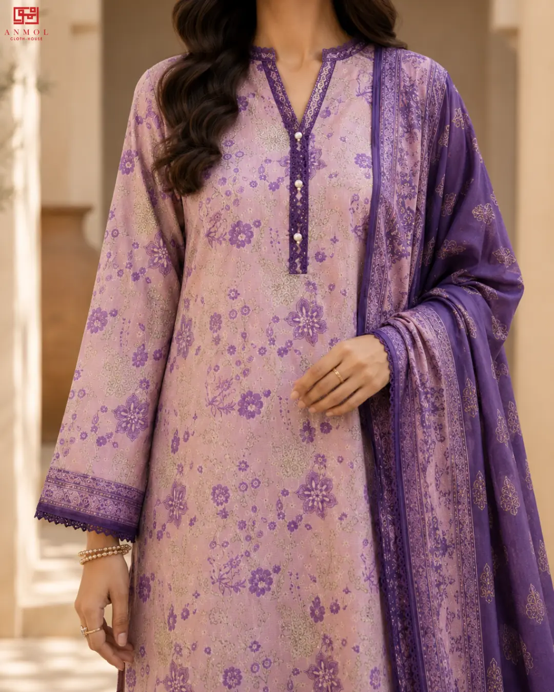 Zellbury Elegant Digital Printed 100% Pure Lawn - 3 Piece Suit - Image 3