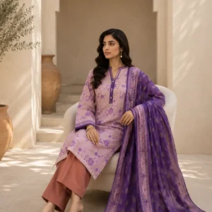 Zellbury Elegant Digital Printed 100% Pure Lawn - 3 Piece Suit